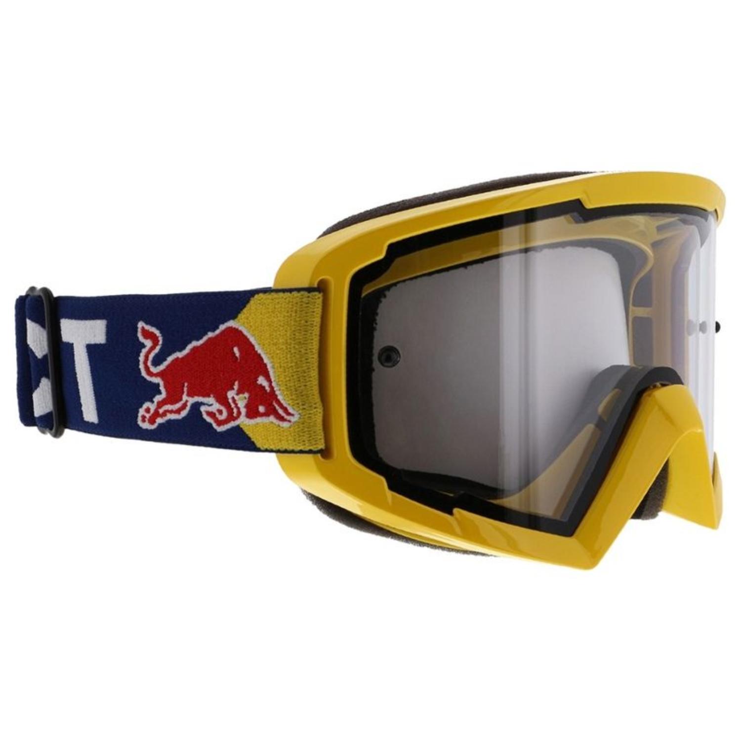 Maschera motocross Red Bull Spect Strive Montatura Rosso Lente