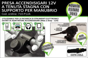 PRESA ACCENDISIGARI PIU SUPPORTO MANUBRIO