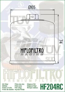 Filtro Olio Hf204rc Honda Kawasaki