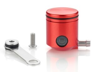 Rizoma Serbatoio Liquido FrenoFrizione CT025, becco laterale con indicatore livello colore Rosso