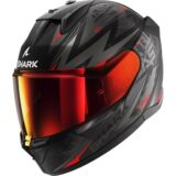 Casco D-SKWAL 3 BLAST-R Mat Black Anthracite Red ECE 22-06