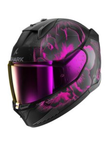 Casco D-SKWAL 3 MAYFER Mat Black Violet Anthracite