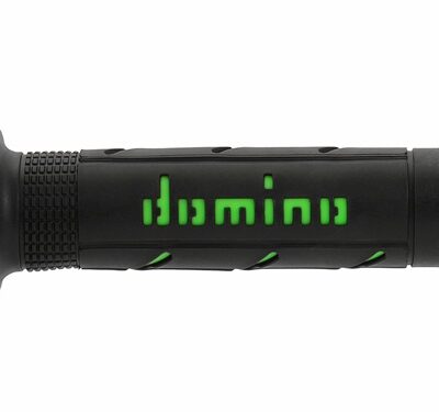 A250 Coppia manopole nero/verde road-racing A25041C4440C7-0