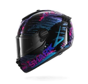 Casco SPARTAN RS REPTAIA Black Blue Glitter